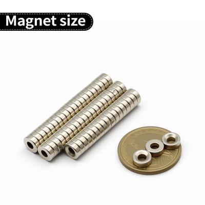 8x3-3mm Super Strong Neodymium Magnet  N35 NdfeB Permanent Magnetic Imanes Round with Holes Powerful Magnets Refrigerator