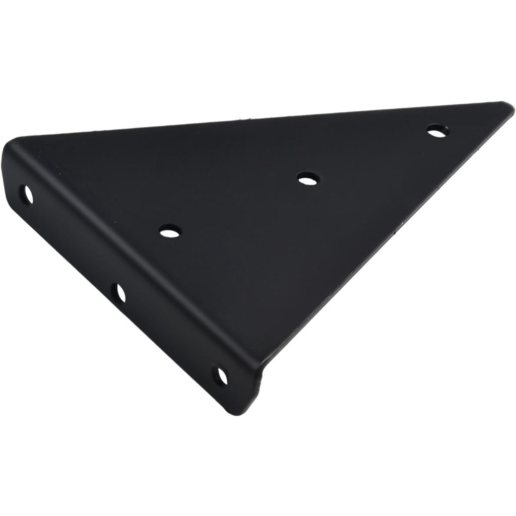 Wall Mounted Triangle Bracket White 1pcs Black Furniture