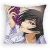 Anime Code Geass Lelouch Lamperouge Pillow Case Antidustmite Pillowcase Invisible Zipper Silky Short Plush Sofa Cushion Cover