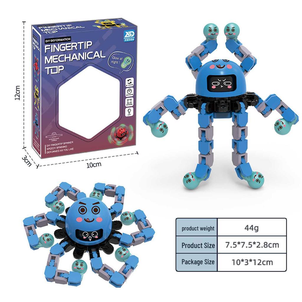 Luminous Decompression Finger Spinner - Mechanical Gyro Toy