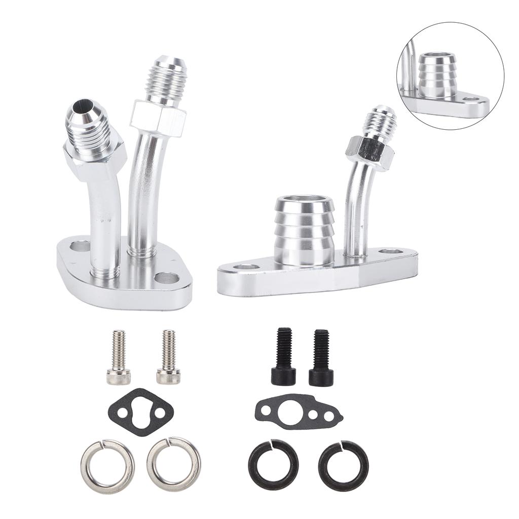 Car Turbo Oil Feed Drain Flange Kit Modification Replacement for CT9 CT12 CT20 CT26 Turbocharger