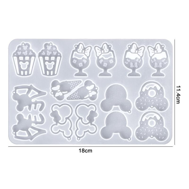 Earring Pendants Resin Molds Silicone Mold Jewelry Making Casting Mould for DIY UV Epoxy Resin Crafts Jewelry Tool Accessories