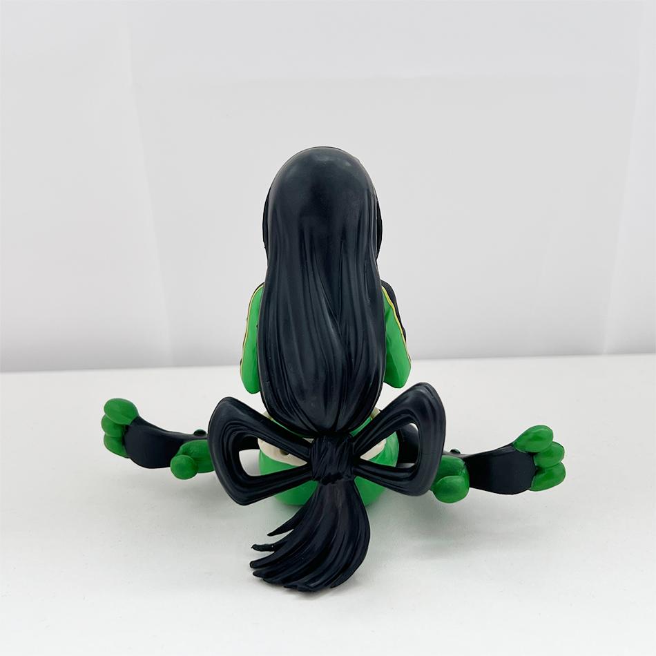 Winter Latest Arrival: 9Cm Asui Tsuyu Seated Pose Pvc Figurine - Age Of Heroes Series Collectible Model, Christmas Kids Plaything