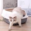 Bandeja de arena para gatos semi-cerrada desodorante anti-salpicaduras para todos los tamaños