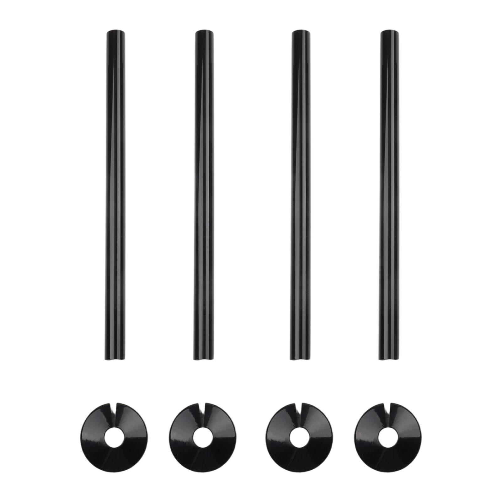 Черные накладки на трубы ПВХ накладки на трубы Декоративная накладка на трубу Легко устанавливается Эффективная защита труб для отопительных труб 15 мм X 300 мм China Mainland