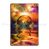 Glass Sphere Metal Plaque Poster Mural Retro Designs Wall Decor Design Tin Sign Poster