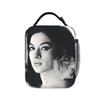 Lola Flores Portrait Lunch Bag Convenient Lunch Box Girls Outdoor Picnic Print Cooler Bag Leisure Oxford Tote Food Bags