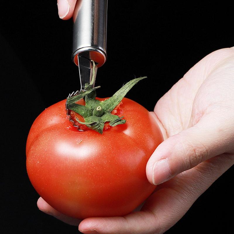 Stainless Steel Strawberry Huller Tomato Stalks Fruit Leaf Knife Strawberry Hullers Kitchen Tool For Pineapple Strawberry