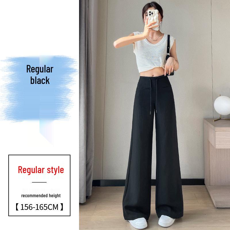 2026 Slim Fit Ultra-Thin Polyester Blend Narrow Leg Women s Pants Double Extra Large