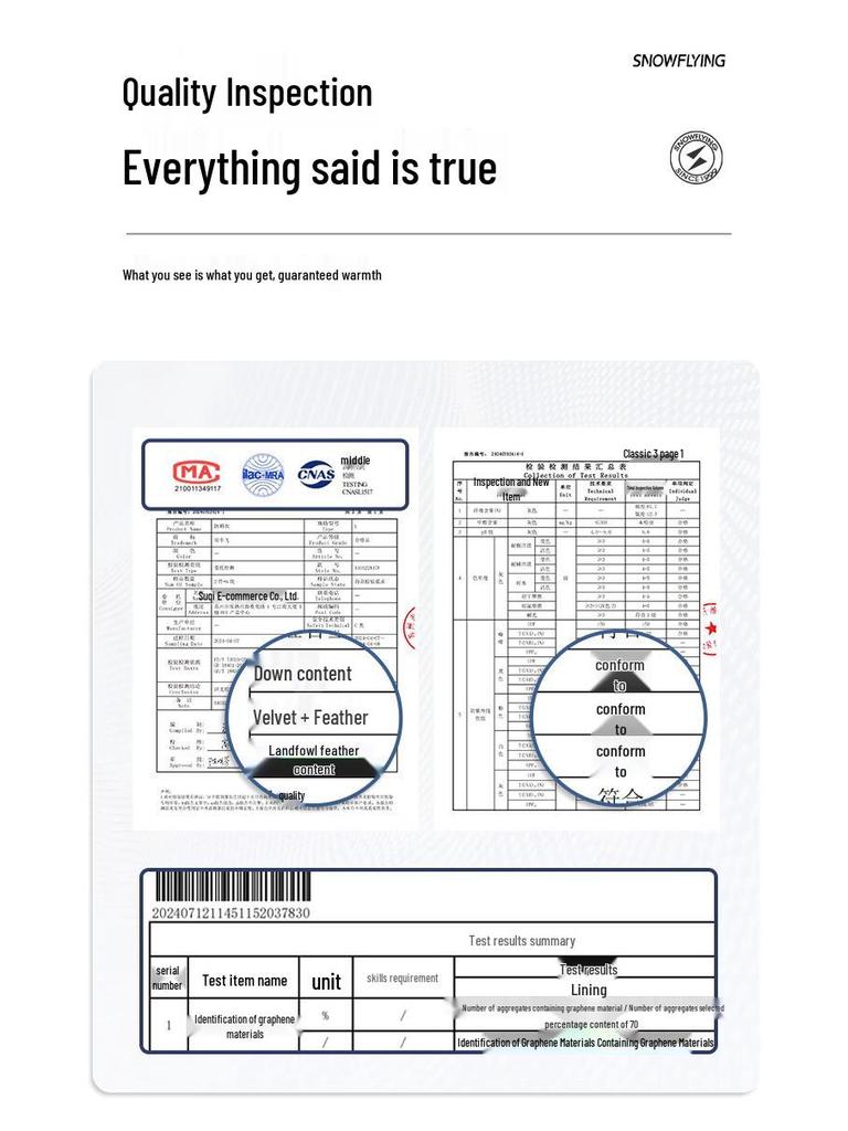 XueZhongFei Women's Straight Leg Down Pants