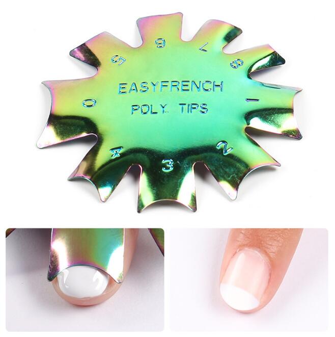 French V/Oval Shape Line Manicure Edge Trimmer Nail Cutter Clipper UV Gel V-Line French Nail Tools