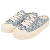 MLB Playball Mule Mono Denim Lace Up Slip Resistant Abrasion Resistant Low Top Canvas Shoes Unisex Blue 32SHSD111-50U