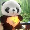 Baby Atmendes Panda Baby Beruhigendes Plüschtier Spielzeug Baby Kinder Beruhigende Musik Schlafbegleiter Ton- und Lichtpuppen-Spielzeug Geschenk