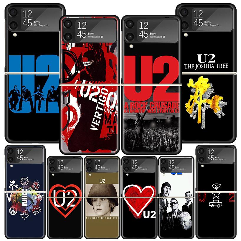 Band U-U2 Rock Phone Case For Samsung Z Flip 7 6 5 4 3 Galaxy ZFlip7 ZFlip6 ZFlip5 ZFlip4 ZFlip3 5G Print Cover
