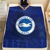 Brighton Team Logo,pattern Flannel Blanket, High Quality Comfortable for All Seasons, Home Decor, Warmth and Comfort, Perfect for Gifts.
