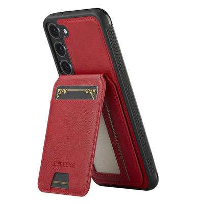 LC.IMEEKE L3 For Samsung Galaxy S23 Magnetic Case Detachable Card Holder Leather TPU Mobile Cover