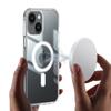 Clear Phone Case for iPhone 15,Magnetic Ring Acrylic+TPU Phone Shell Cover Compatible with MagSafe