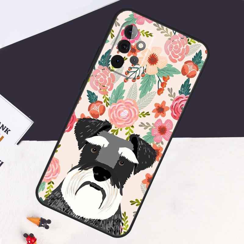 Schnauzer Puppy Dog Case For Samsung Galaxy A53 A15 A22 A52 A32 A54 A14 A16 A26 A36 A56 A55 A35 A05 A06 A33 A13