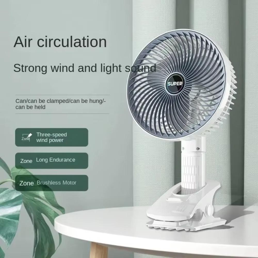 Desktop Clip Fan Multifunctional Wall Mounted Mini Fans 3 Speed New Silent