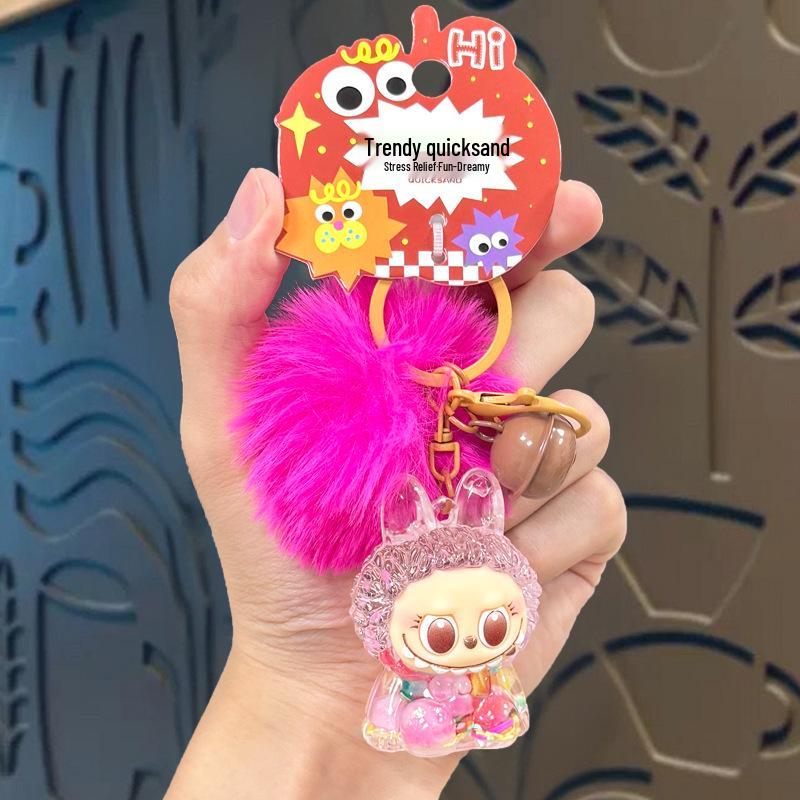 Kreskówkowy Uroczy Portfelik na Monety Labubu i Brelok Etui na Karty – Prezent dla Dzieci i Torebka na Słuchawki