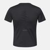DESCENTE Women'S Semi-Crop Slim Fit Short Sleeve T-Shirt Black Sr322Pts72