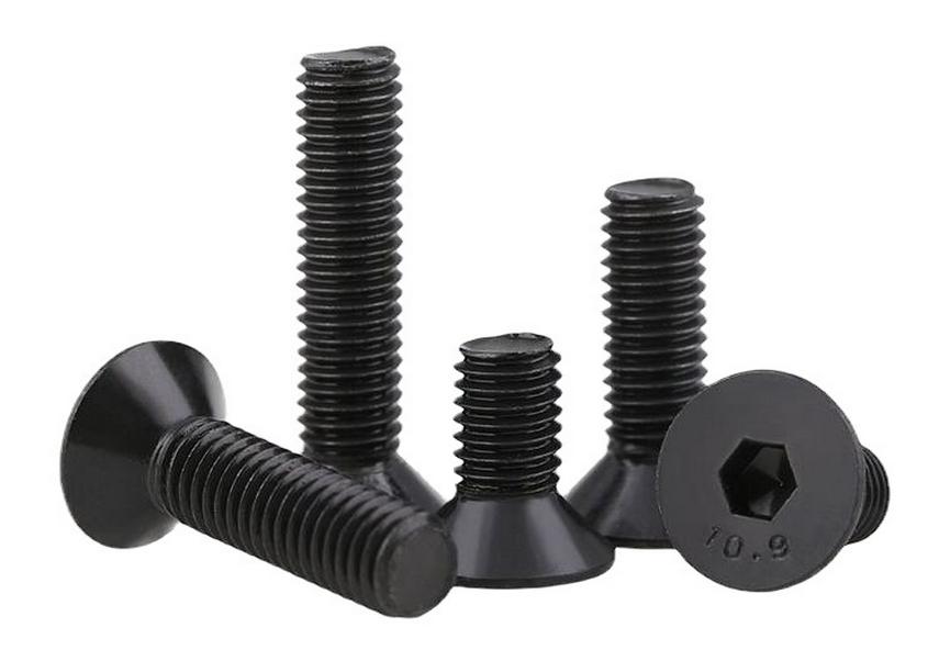 High-Strength Class 10.9 Flat Head Socket Cap Screws Bolts M2-M4