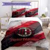 Ac Milan Personalizza il tuo nome Set Biancheria da Letto Copripiumino Traspirante con Federe Decorazione per la Casa Regalo di Compleanno