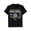 Men'S Funny Padel Player T-Shirt - Spanish Humor Sports Apparel with Padel Court Design & Slogans, Breathable Short Sleeve Casual Tee for Tennis