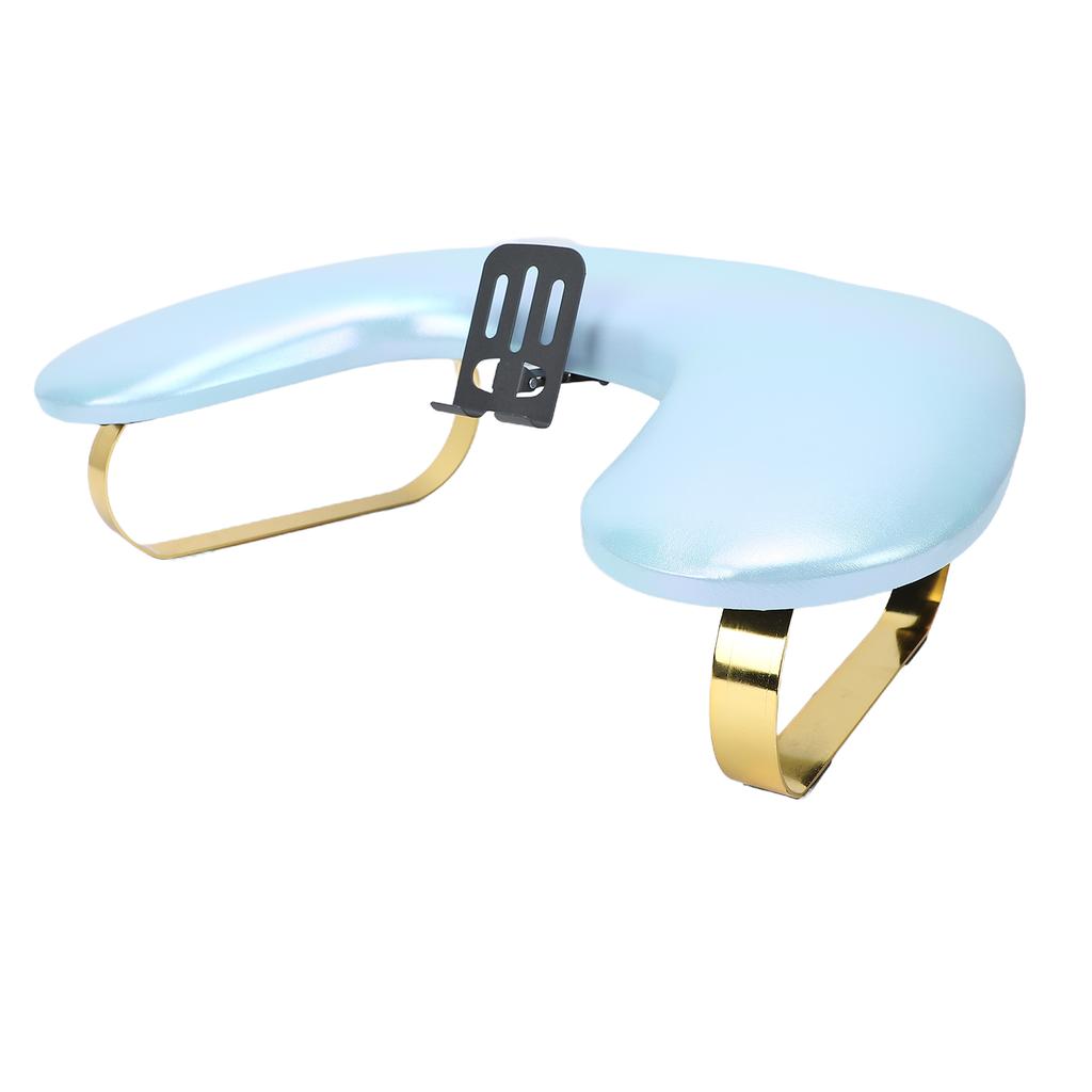 Nail Arm Rest for Nail Tech U Shaped PU Lther Manicure Arm Rest with   Phone Stand