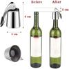 Stainless Steel Wine Cork with Silicone Seal Sealing Plug New Wine Bottle Stopper  Wine