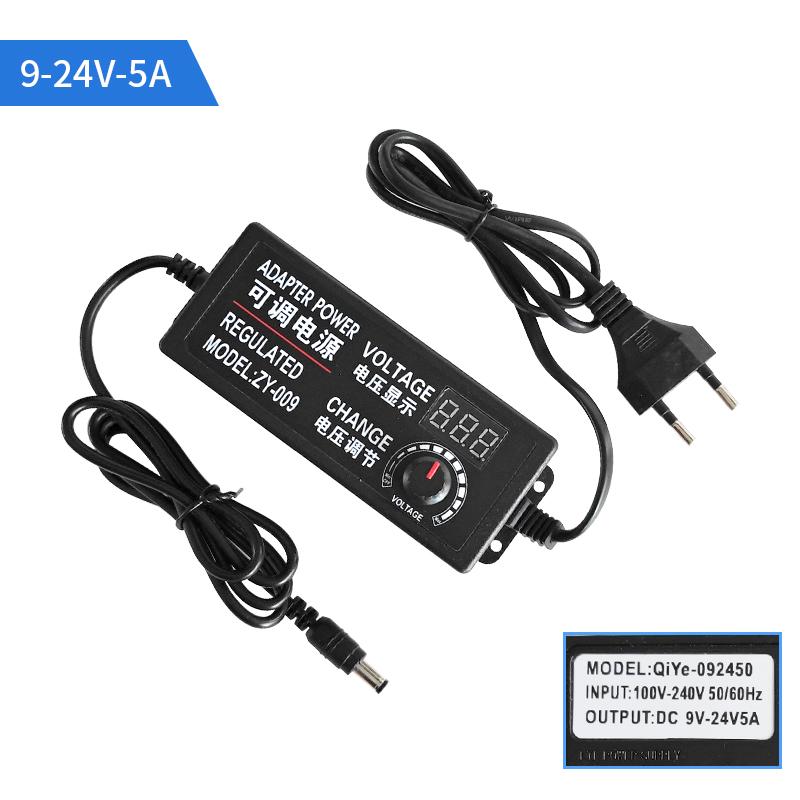 AC DC Adjustable Adapter 1V-24V 3V-36V 3V-24V 24V-36V 5V-12V 3V-12V Various Voltage DC Source 12V For 2835 5050 5730 LED Strip