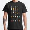 Gitarre Retro Vintage Lustiges Geschenk Klassisches T-Shirt S-3XL