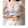 Adjustable Wireless No Side Bone Lace Push Up Bra For Small Chest