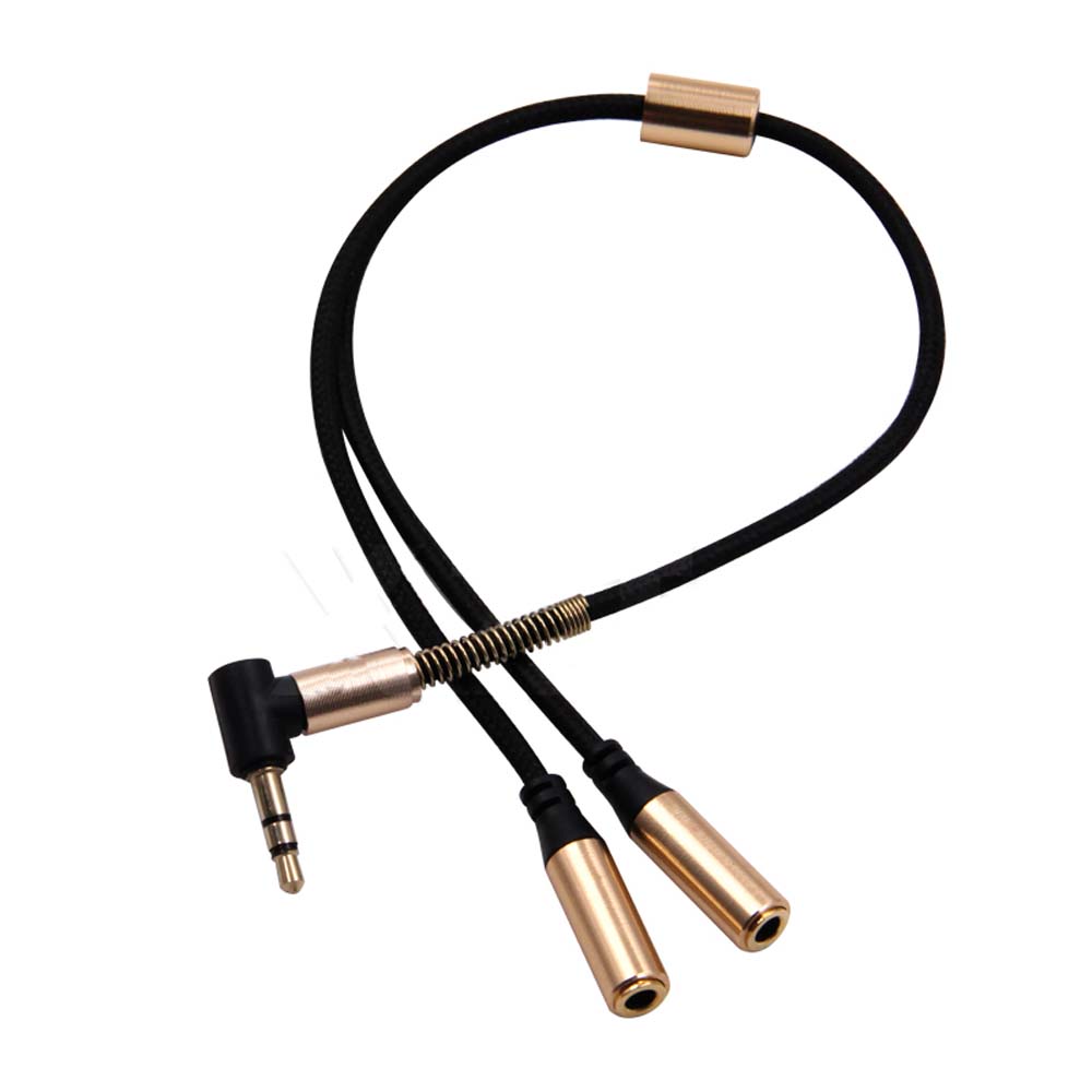 Audio Headset Jack Splitter Audio Extension Cables Y Splitter Cable Headphone Adapter Audio Cable