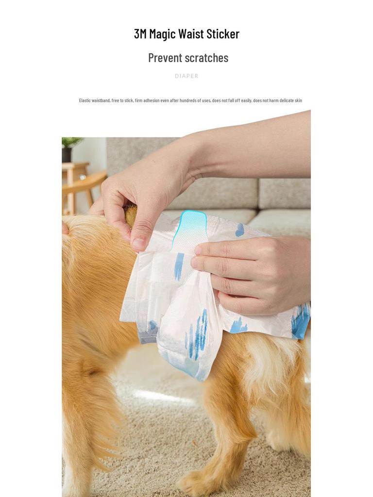 Large Dog Diapers for Female Golden Retrievers - Puppy Menstrual Pants