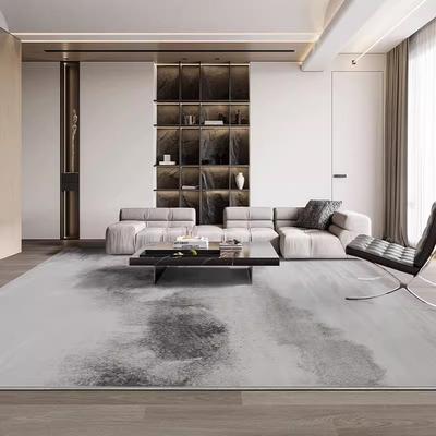 Flannel Sofa Living Room Grey Large-Sized Coffee Table Mat Luxurious High-End Feel Bedroom Bedside Rug Home Decoration