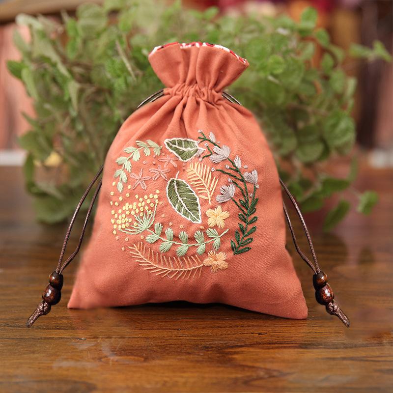 

Красочная вышивка Мешочек на шнурке Наборы для DIY Ручной набор для вышивания Начинающий Style 8