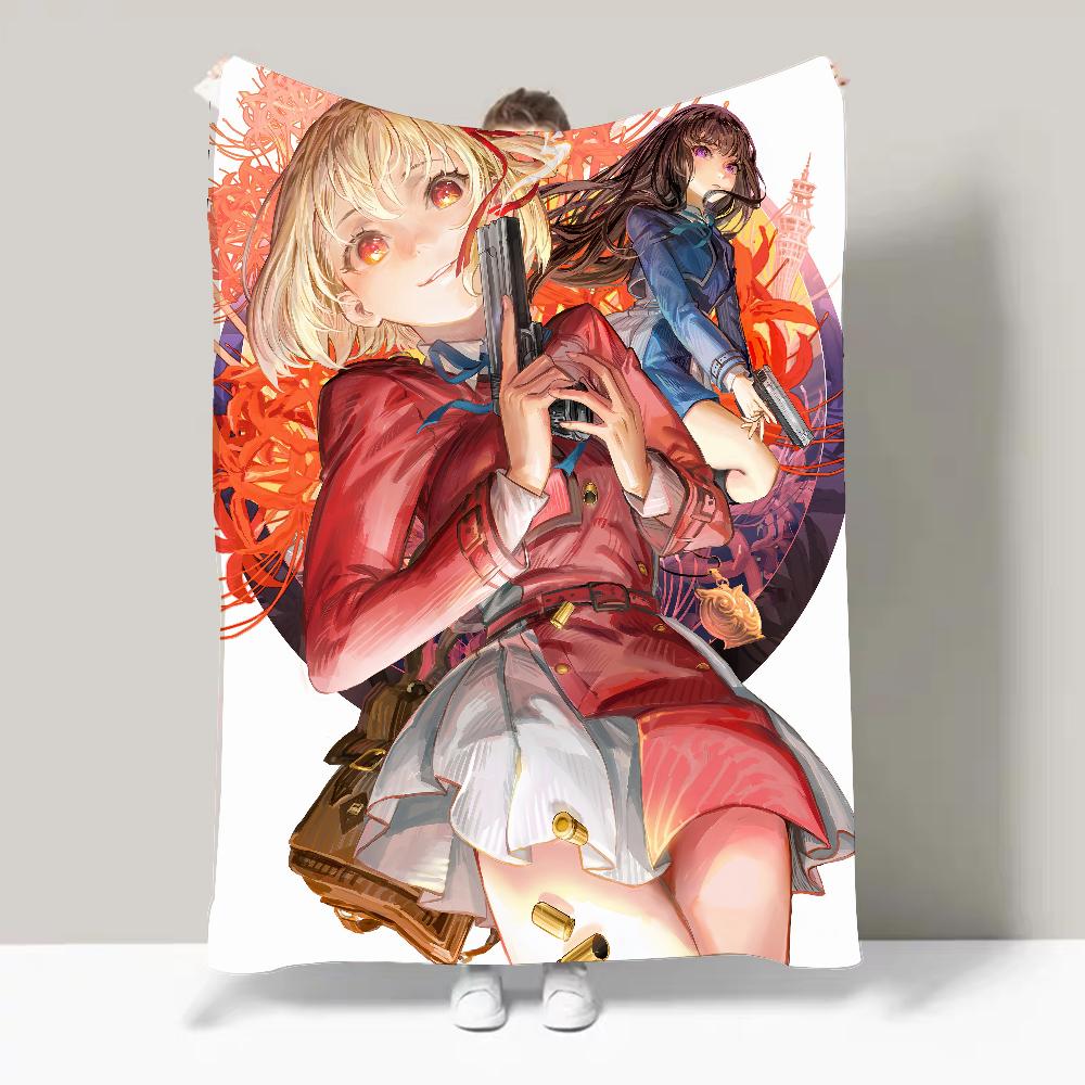 

Anime L-Lycoris Recoil Blanket Design Lightweight For Dorms, Naps, Living Room, Office,Sofa,All-Season 30x40in