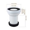 Toilet Extension Pipe Shifter with Reliable Performances Straight Pipe Connector for Bathroom Use Minimizes Leaks & Odor