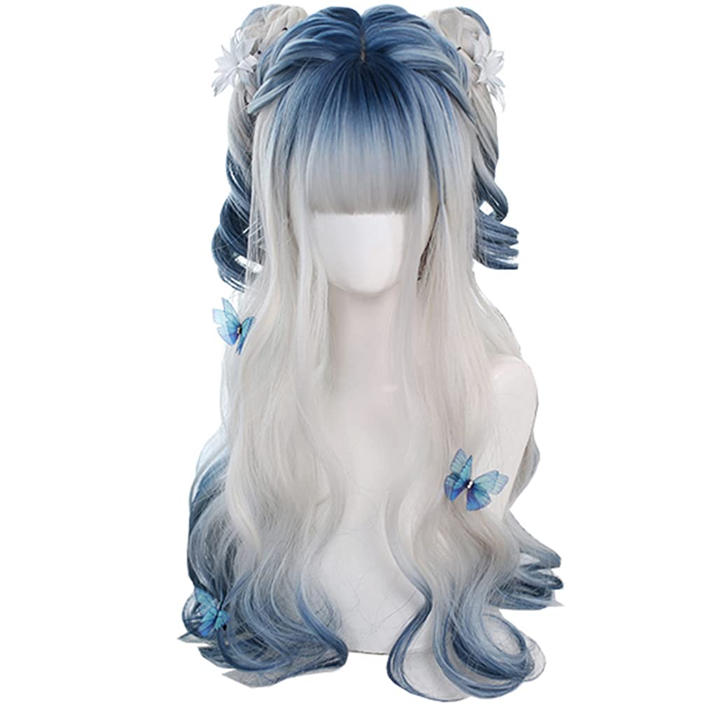 

Лолита Харадзюку Гал Готическая Лолита Легкий Мори Принцесса Маленький Повседневный Парик Парик, Стиль, Стиль, Косплей, Белый, Синий, Сетка, Готический, Длинный, Девушка, Мечтательный,