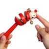 Baby Rattle Colorful Rainbow Hand Held Bell Stick Wooden Percussion Musical Toy For Ktv Party Kids Game