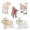 Farm Pvc Model Set With Static Sheep And Goat Figures For Desk Decor And Educational Display