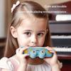 Armonica a Bocca Cartone Animato 32 Fori Fischietto Educazione Precoce Allenamento Design Carino Granchio Lavabile ABS Regalo Per Bambini Strumento per l'Apprendimento Musicale