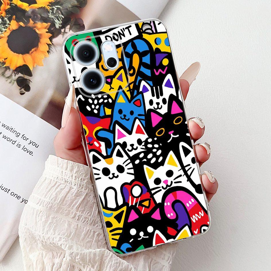 For Cover OPPO Reno 14F 2025 Case Reno14F Popular Bamboo Bowknot Soft Silicone Clear TPU Bumper For OPPO Reno14 F CPH2743 Shells
