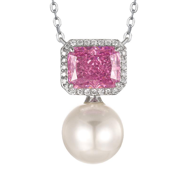 Jewelry Necklaces Pendants High Carbon Diamonds Pearls New Fashion Sense High-end Women's Sweaters Chains Batch Shipment