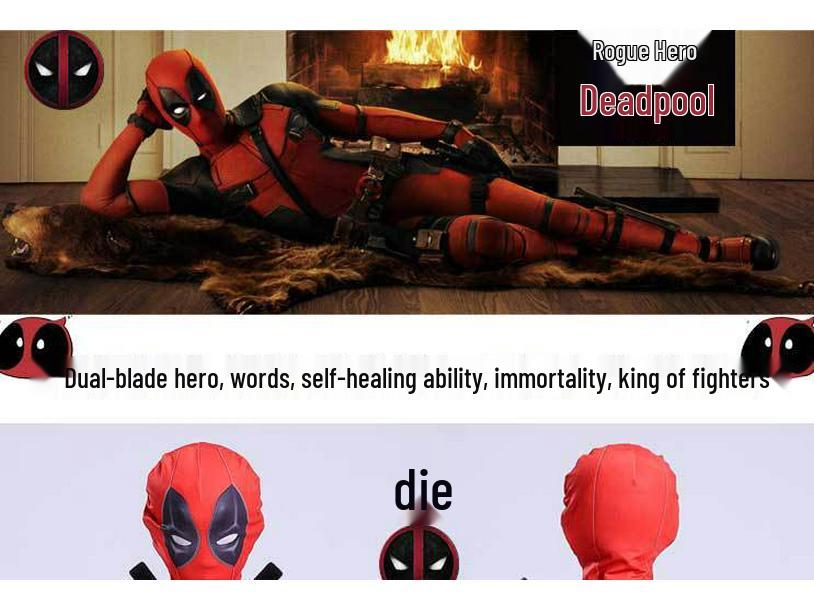 Combinaison Spider Hero Deadpool - Costume Cosplay d'Halloween pour Enfants et Adultes
