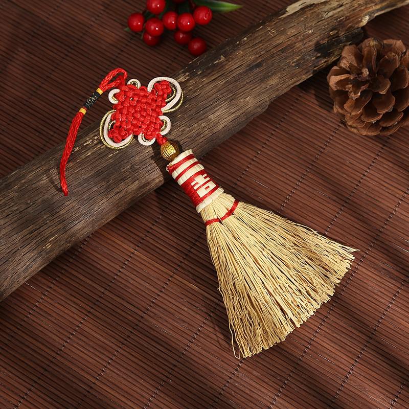 2026 Dragon Boat Festival Mugwort Fan Pendant & Indoor Sachet Bells for Door Handle and Decoration