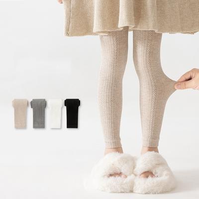 Children's Girls Boys Pants Knitted Leggings For Girls High Quality Tights Solid Baby Kids Trousers Pantyhose For Spring Autumn