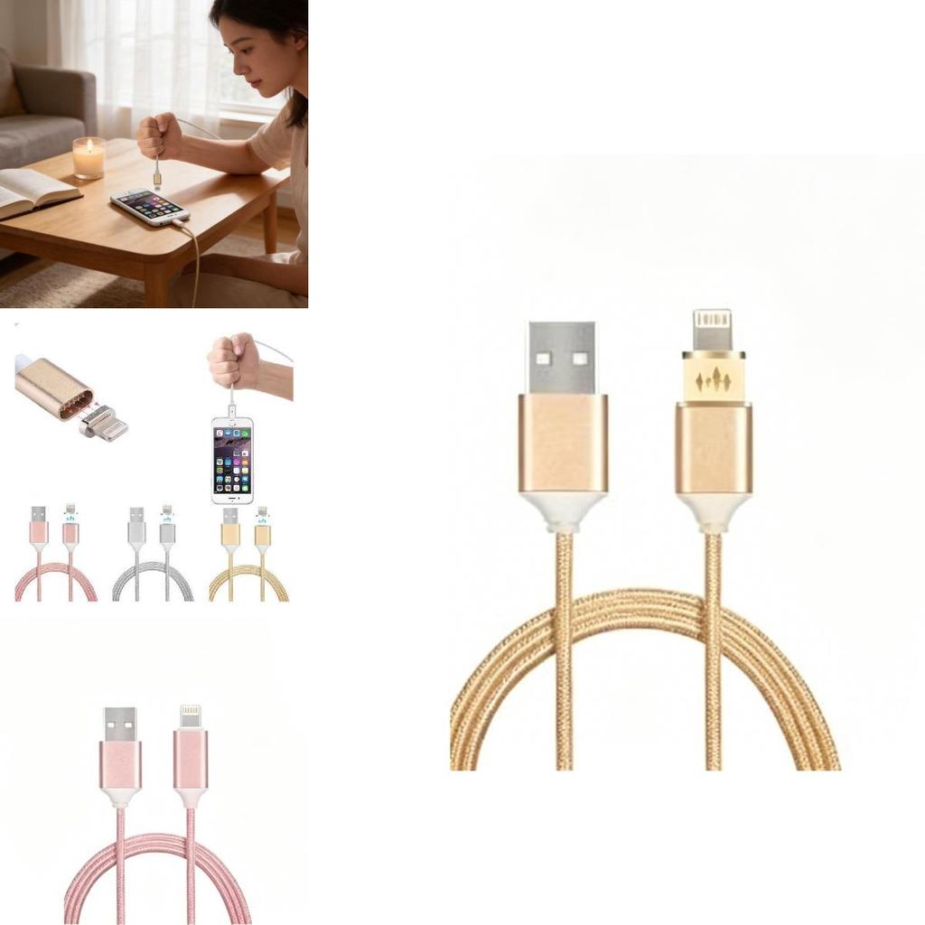 Apple Iphone Lightning Charging Cable With Nylon Braided Design For Fast Data Transfer
