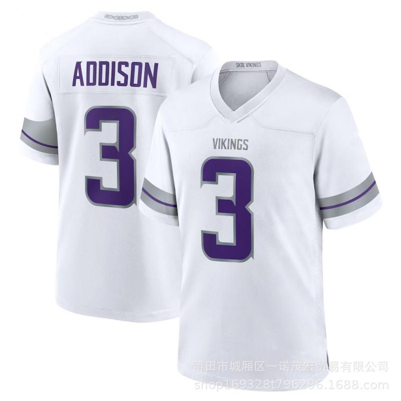 Minnesota Vikings Football Jersey 19 Thielen 15 18 Jefferson 8 Mens Sports
